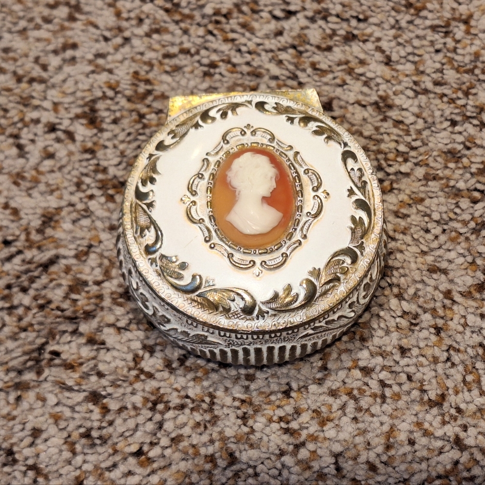 Vintage Cameo Trinket Box